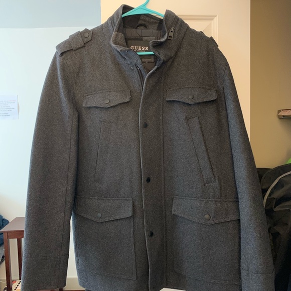 Guess Overcoat Mens-Size L